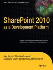 Cover von SharePoint 2010 as a Development Platform
