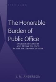 Cover von The Honorable Burden of Public Office
