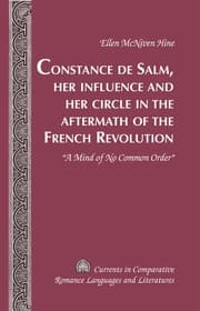Cover von Constance de Salm, Her Influence and Her Circle in the Aftermath of the French Revolution