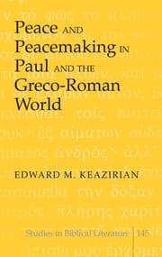 Cover von Peace and Peacemaking in Paul and the Greco-Roman World