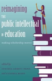 Cover von Reimagining the Public Intellectual in Education
