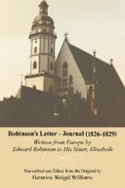 Cover von Robinson's Letter - Journal (1826- 1829)