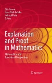 Cover von Explanation and Proof in Mathematics