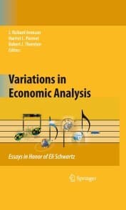 Cover von Variations in Economic Analysis