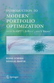 Cover von Modern Portfolio Optimization with NuOPT, S-PLUS®, and S+Bayes