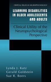 Cover von Learning Disabilities in Older Adolescents and Adults