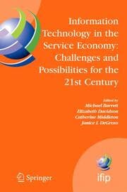 Cover von Information Technology in the Service Economy: