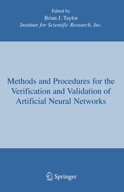 Cover von Methods and Procedures for the Verification and Validation of Artificial Neural Networks