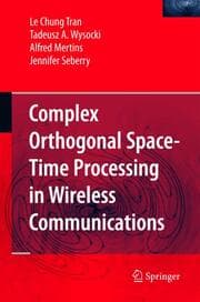 Cover von Complex Orthogonal Space-Time Processing in Wireless Communications