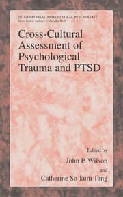 Cover von Cross-Cultural Assessment of Psychological Trauma and PTSD
