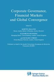 Cover von Corporate Governance, Financial Markets and Global Convergence