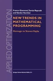 Cover von New Trends in Mathematical Programming