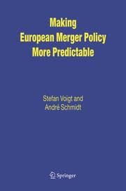 Cover von Making European Merger Policy More Predictable
