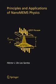 Cover von Principles and Applications of NanoMEMS Physics