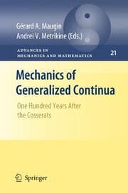 Cover von Mechanics of Generalized Continua