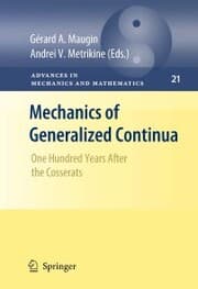 Cover von Mechanics of Generalized Continua