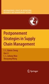 Cover von Postponement Strategies in Supply Chain Management