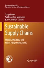 Cover von Sustainable Supply Chains