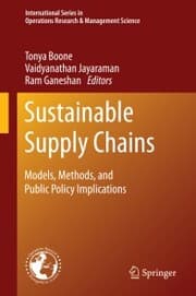 Cover von Sustainable Supply Chains
