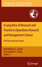 Cover von A Long View of Research and Practice in Operations Research and Management Science