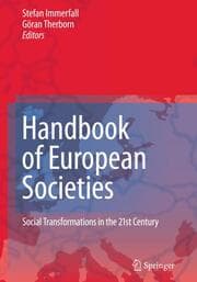 Cover von Handbook of European Societies