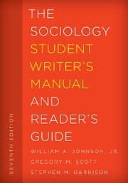 Cover von The Sociology Student Writer's Manual and Reader's Guide