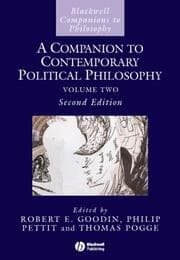 Cover von A Companion to Contemporary Political Philosophy 1