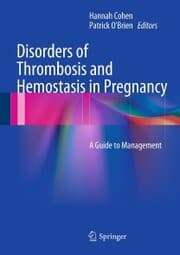 Cover von Disorders of Thrombosis and Hemostasis in Pregnancy