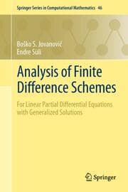 Cover von Analysis of Finite Difference Schemes