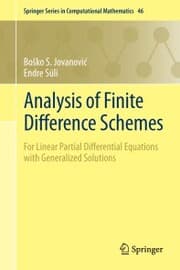 Cover von Analysis of Finite Difference Schemes