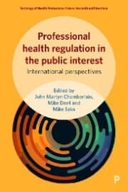 Cover von Professional Health Regulation in the Public Interest