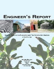 Cover von Engineer's Report: Seismic Performance Evaluation and Tire Construction Analysis