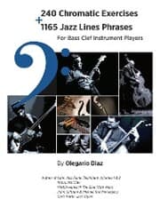Cover von 240 Chromatic Exercises + 1165 Jazz Lines Phrases for Bass Clef Instrument Players