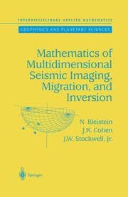 Cover von Mathematics of Multidimensional Seismic Imaging, Migration, and Inversion