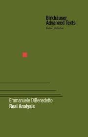 Cover von Real Analysis