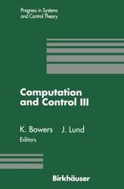 Cover von Computation and Control III