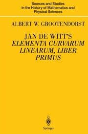 Cover von Jan de Witts Elementa Curvarum Linearum, Liber Primus