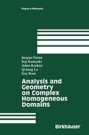 Cover von Analysis and Geometry on Complex Homogeneous Domains
