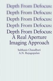 Cover von Depth From Defocus: A Real Aperture Imaging Approach