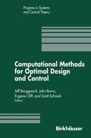 Cover von Computational Methods for Optimal Design and Control