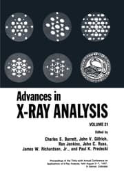 Cover von Advances in X-Ray Analysis