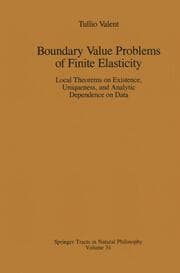 Cover von Boundary Value Problems of Finite Elasticity