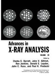 Cover von Advances in X-Ray Analysis