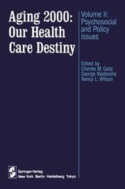 Cover von Aging 2000: Our Health Care Destiny
