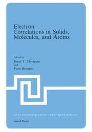 Cover von Electron Correlations in Solids, Molecules, and Atoms