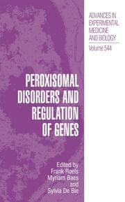 Cover von Peroxisomal Disorders and Regulation of Genes