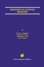 Cover von Resource-Allocation Behavior