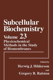 Cover von Physicochemical Methods in the Study of Biomembranes