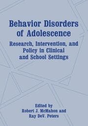 Cover von Behavior Disorders of Adolescence