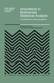 Cover von Innovations in Multivariate Statistical Analysis